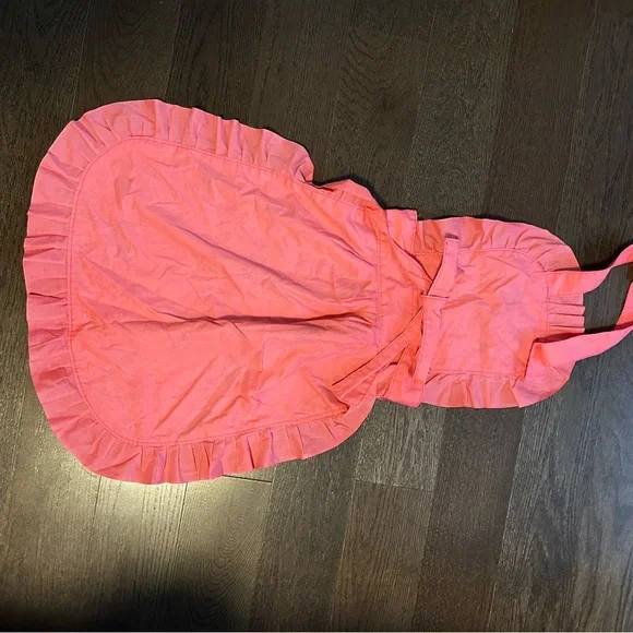 🌸 Vintage Floral Ruffled Homemade Apron 🌸 - Picture 2 of 4